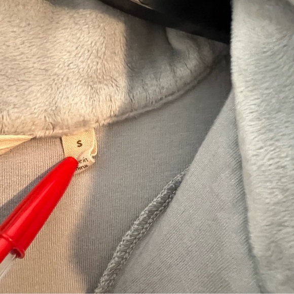 Soft Surroundings Auberon Grey Pullover Velour Dress Mock Neck - Picture 4 of 5